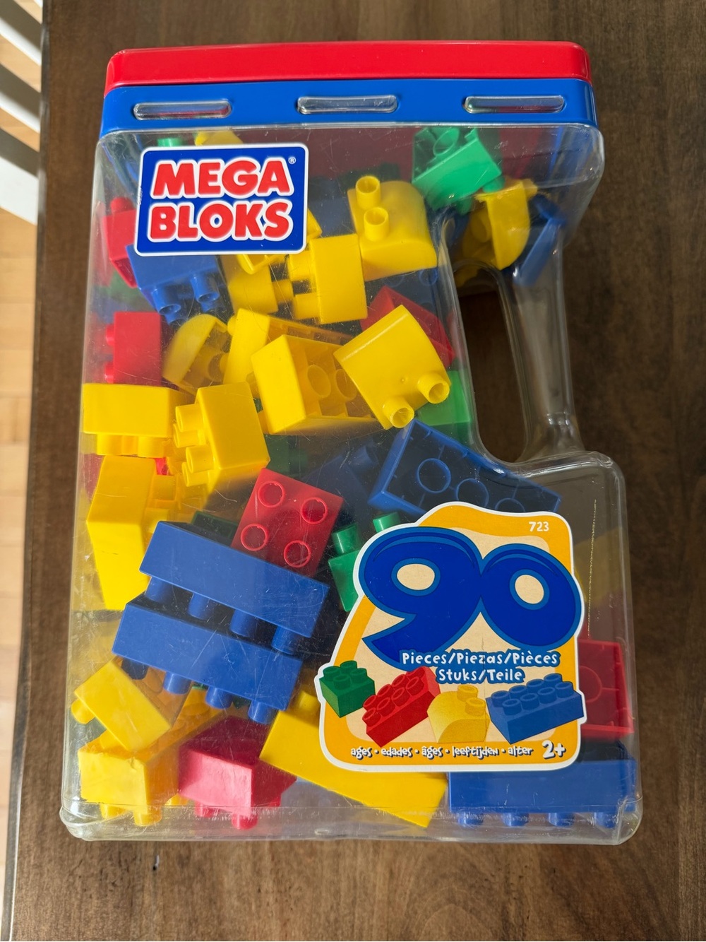 Mega Bloks 90-Piece Building Set - Bright Primary Colors
